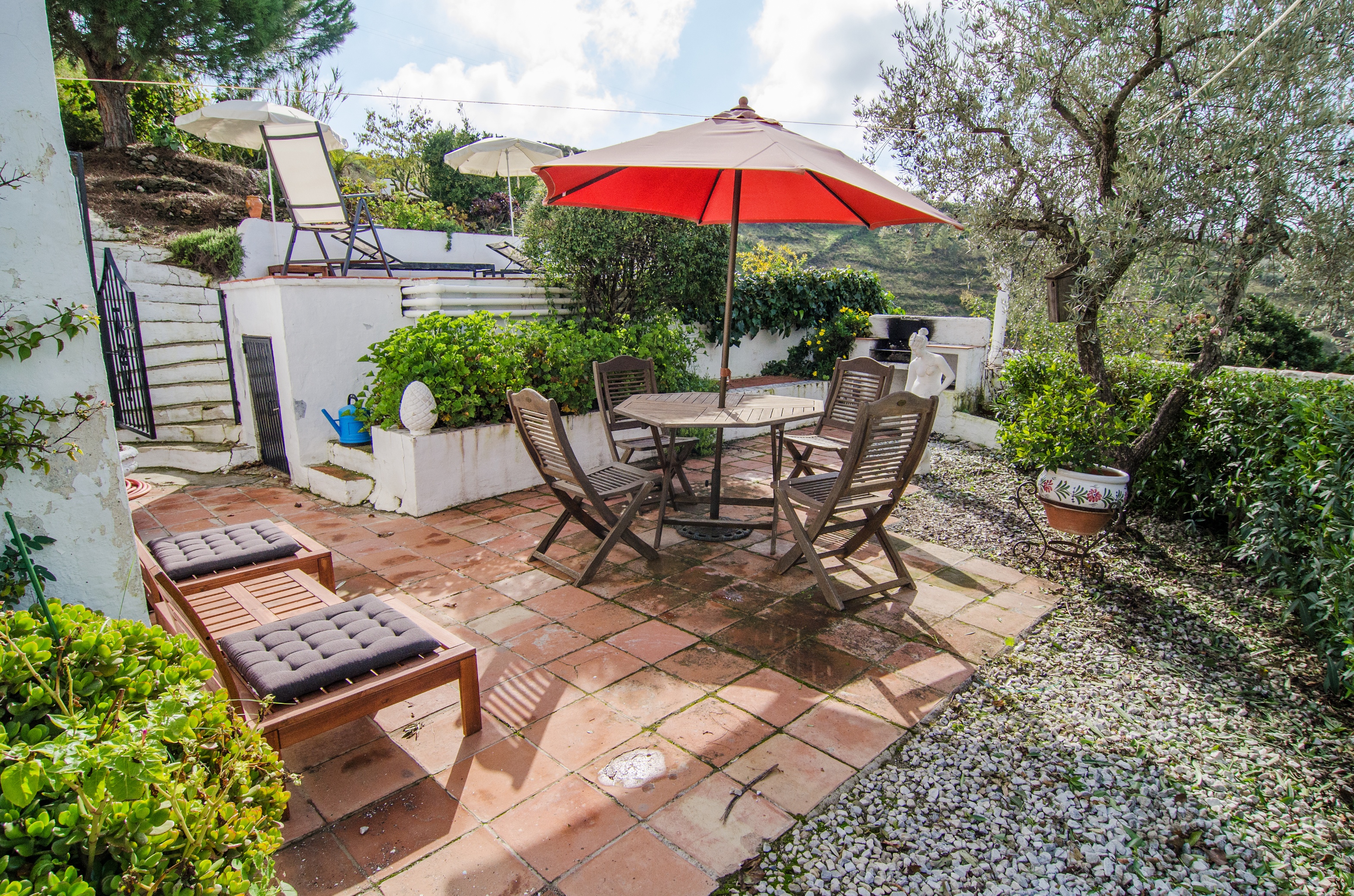 Spanien, Andalusien, Competa Privat Hus Terrasse Med Grill